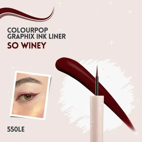 Colourpop Graphix Ink Liner Delineador Tono So Winey
