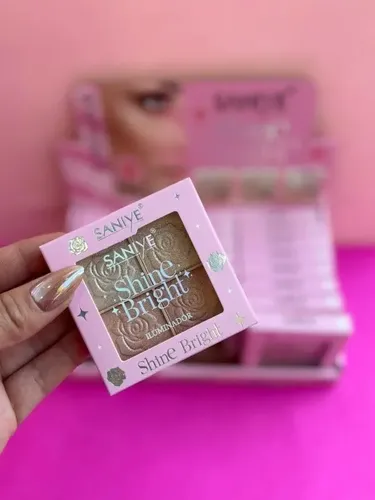Paleta Iluminadores Polvo Shine Bright Maquillaje Saniye