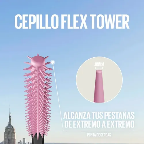 Mascara De Pestañas Lash Sensational Sky High Very Black 7.2ml Maybelline