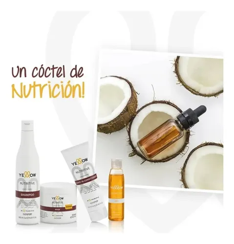 Yellow Nutritive Shampoo Nutrición Cabello Secos 500ml