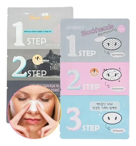 Mascarilla Para Puntos Negros De 3 Pasos Eliminar Acné 3en1