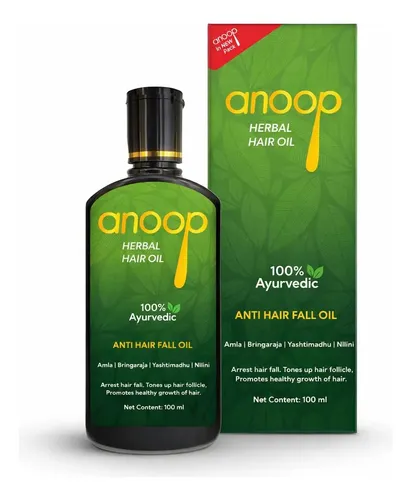 Aceite Para Cabello Anoop Herbal 100ml Ayurvédico