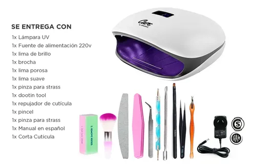 Cabina Uñas Gadnic 48w Led Uv Para Manos Pies Profesional
