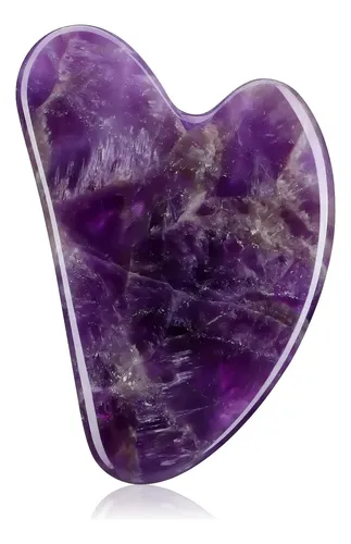 Gua Sha Facial Rosenice Cristal Masaje Relajante Morado