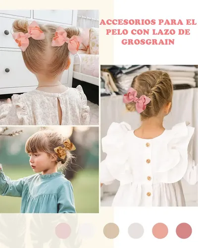 As Waikil 58 Pz Broches Cabello Con Grande Moño For Bebés As