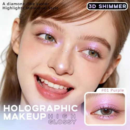 Paleta Sombras Iluminadora Multicolor Purple Glow