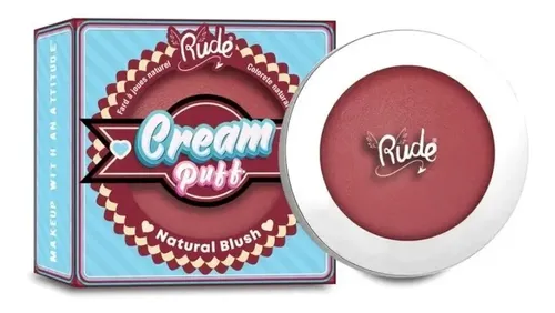 Rude Cosmetics Rubor En Crema Cream Puff Tono Del Maquillaje Shortcake