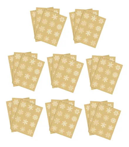 – Pegatinas De Copos De Nieve Decorativas Navideñas,