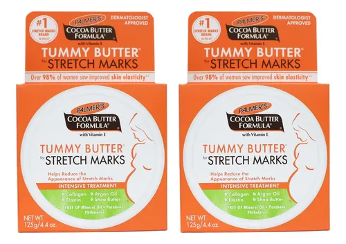 Manteca De Cacao Para Panza Palmers, Tarro De 4.4 Onzas (130 Ml) (paquete De 2)