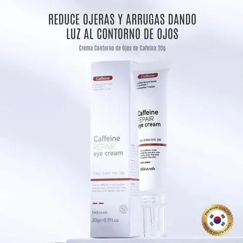 Crema Contorno De Ojos Cafeína Antiedad Bolsas Ojeras
