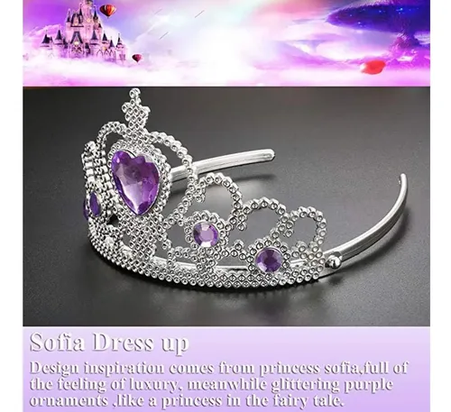 Peluca De Princesa Rapunzel Con Tiara Y Accesorios Para