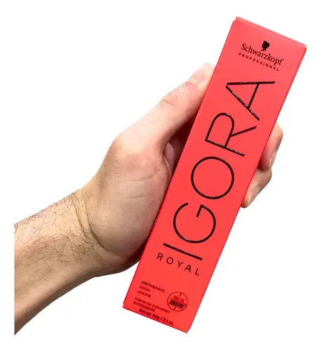 Tinte Para Cabello En Crema Igora Royal Profesional 60g 6-88 Rubio Oscuro Rojo Intenso