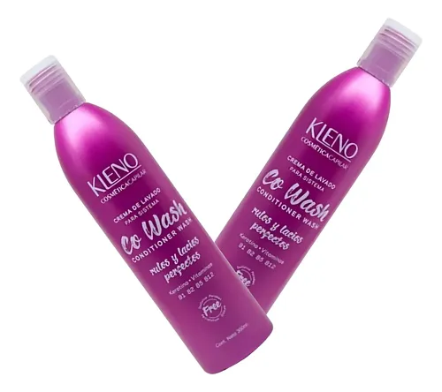Crema Lavado Acondicionador Co Wash Kleno Rulos Lacios X 3u