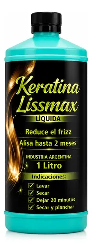 Keratina Líquida Lissmax 1l Antifrizz Y Brillo