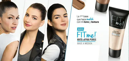 Base Maquillaje Matificante Maybelline Fit Me Piel Mixta Tono N° 230