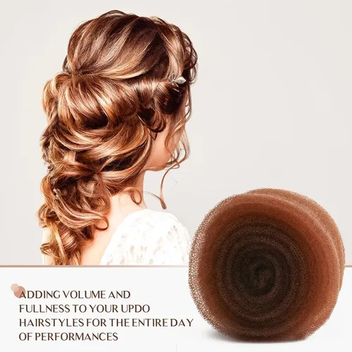 Relleno De Cabello Updo Ygqqoy Marrón Claro Con Horquillas