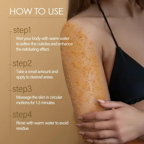 Exfoliante Corporal Mosrrou Turmeric Con Vitamina C, Colágen
