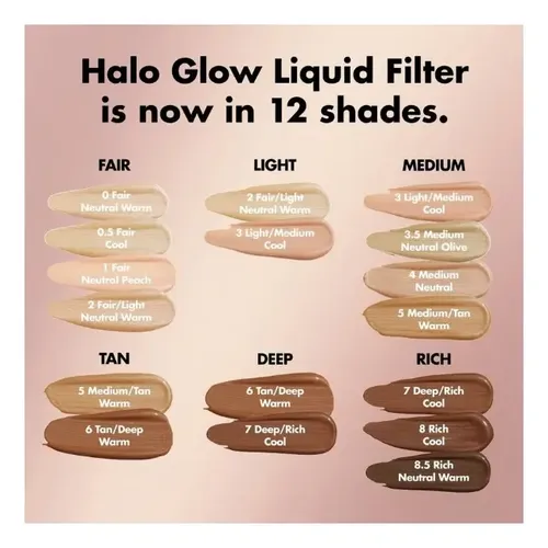 Base Elf Halo Glow Liquid Filter Base Luminosa Liquida Tono 0 Fair