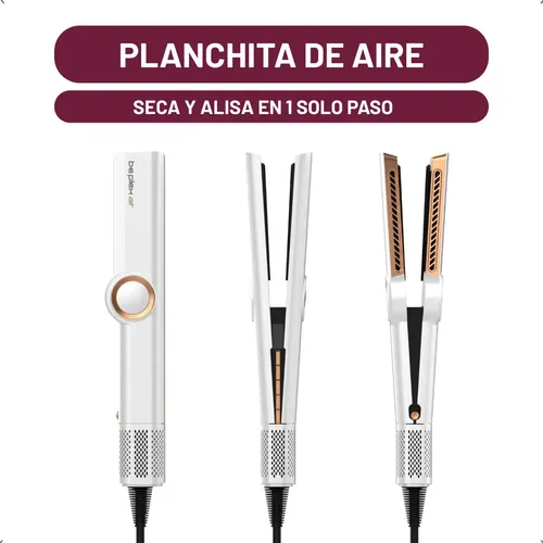 Plancha De Pelo Secadora Aire Be Plex Air Profesional 2 En 1