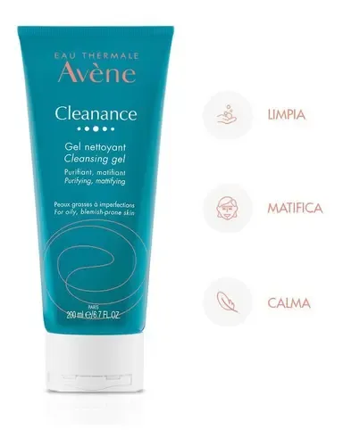 Avene Cleanance Gel Limpiador Rostro Y Cuerpo Pieles Grasas Imperfecciones Tipo De Piel Grasa
