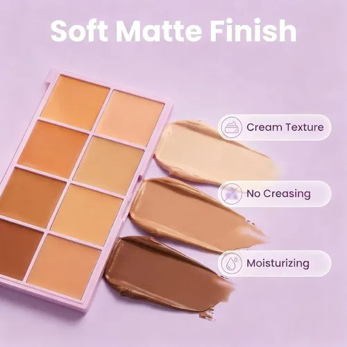 Corrector En Crema 8 Tonos Mate Medium