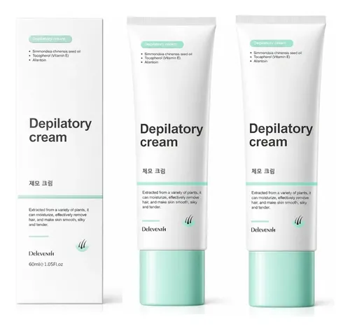 Depilatoria Crema X2 Rapida Suave 60ml Piel Sensible Unisex