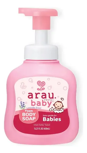 Jabón Corporal En Espuma Arau Baby Gentle Delicate Skin 450