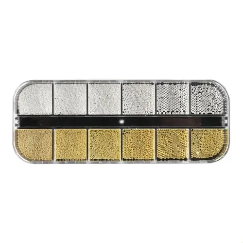 Nail Caviar Beads 3d Con Micrometal Para Decoración De Uñas