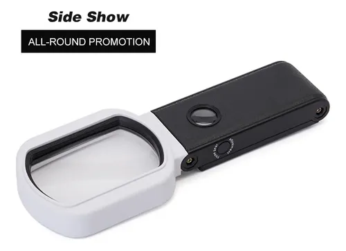 Lupa De Mano Aumento 10x/25x Plegable Con Luz Led Uv &su