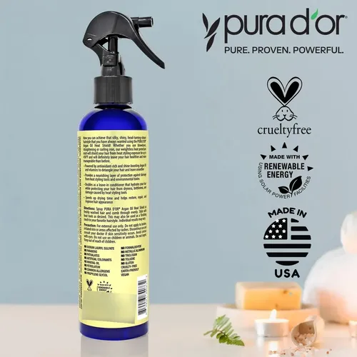 Spray Protector Térmico Para El Cabello, Aceite De Argán Pur
