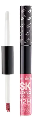 Labial Liquido + Fijador Silk Kiss Long Lasting 12h Color N10 / Dulce Tentación