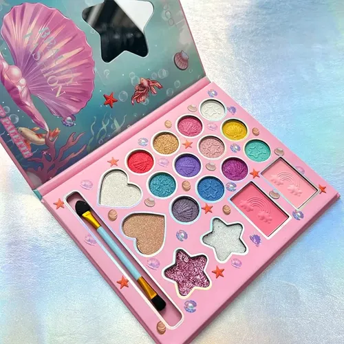 Paleta Maquillaje 18 Colores Concha Mate Brillante Navidad
