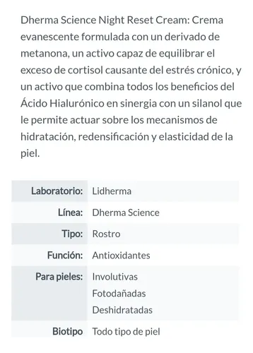 Promo! Dherma Science Night Reset Cream 50 G Lidherma