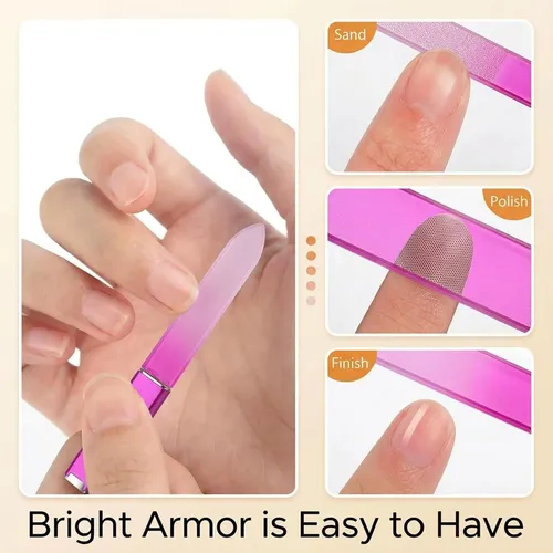 Conjunto De 6 Limas De Vidrio Para Uñas Lanjiesh