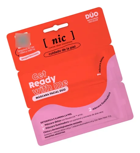 Nic Get Ready With Me Mascara Facial Duo Detox Iluminadora Tipo De Piel Normal