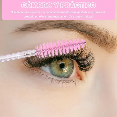 Cepillo Para Maquillaje De Pestañas X 12 Un Mango Color