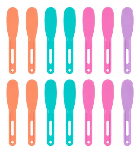 12 Espatula Plastica Para Crema Y Cera Descartable