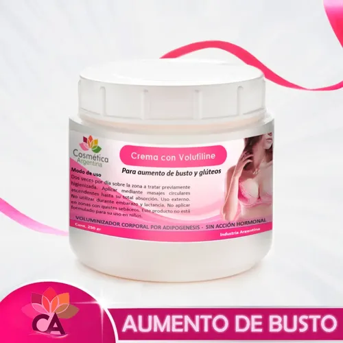 Crema Con Volufiline Para Aumento De Busto Y Gluteos 250 Gr