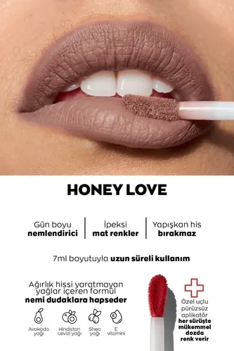 Avon Labial Líquido Lip Paint Matte Ultra Hidratante Acabado Mate Color Honey love