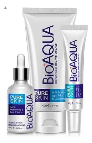 Crema Bioaqua Acné Bioaqua Pure Skin día/noche para piel normal de 30mL/30g 20+ años