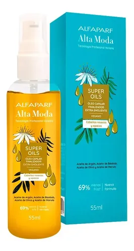 Aceite De Argan Vegano Alta Moda Alfaparf Super Oils 55ml