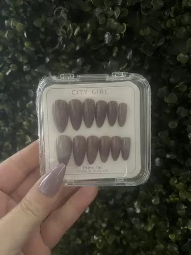 Uñas Postizas Autoadhesivas Aura Cat Eye Press On Reutilizab