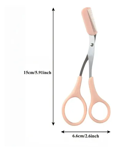 Pack De 2 Tijeras For Dar Forma A Las Cejas Con Peine Y