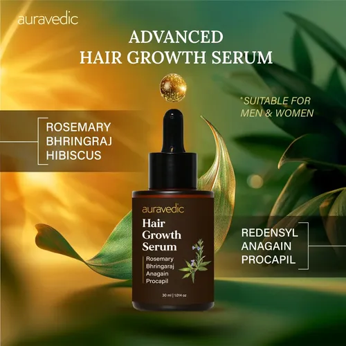 Sérum Para El Crecimiento Del Cabello Auravedic 30 Ml Redens