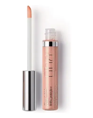 Gloss Labial Natura Una Perla con FPS 15, Hidratante y Vegano