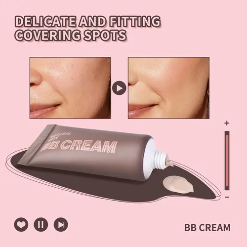 Kit De Maquillaje Completo 9 Piezas, Crema Bb, Cejas, Lápiz