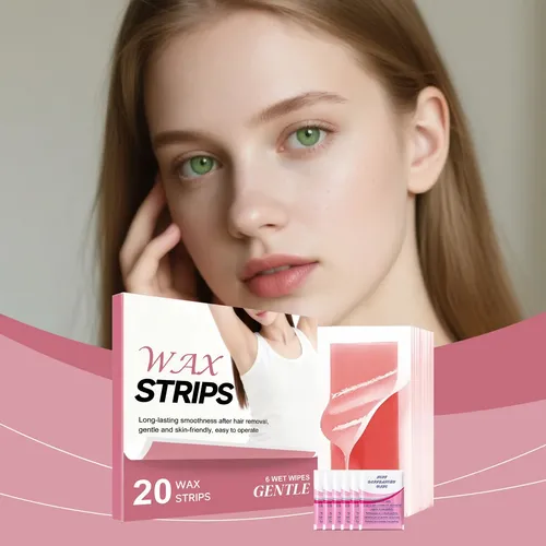 Tiras De Cera Útiles Para Quitar, 20 Unidades De Cera Facial