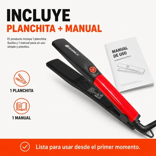 Plancha De Pelo Planchita Para Pelo Cabello 30w Suzika Pl048