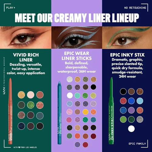 Delineador Mecánico Resistente Al Agua Nyx Epic Inky Stix