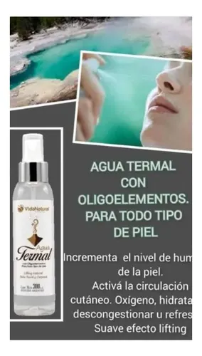 Agua Termal Lifting Sin Arrugas Fija El Maquillaje Hidrata